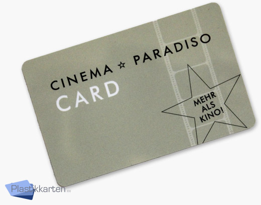 Plastikkarte für Kinos und Videotheken